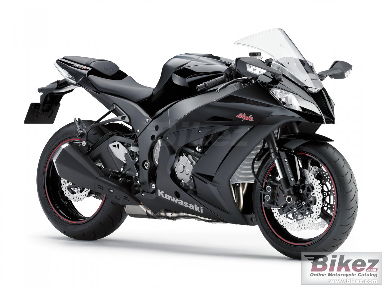 Big Kawasaki ninja zx -10r picture and wallpaper from Bikez.com